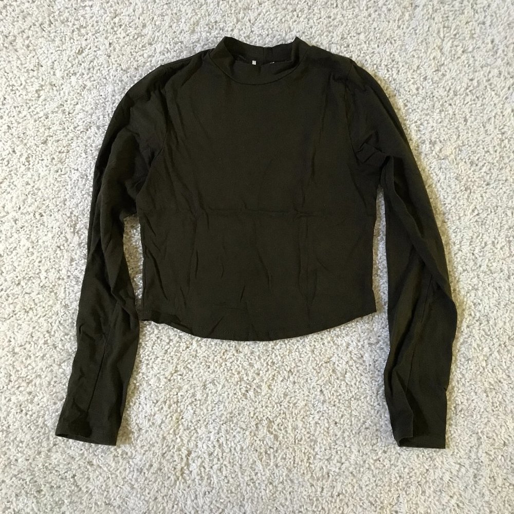 3/$20 Mock Neck Crop Top